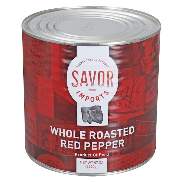 Savor Imports Savor Imports Whole Roasted Red Peppers 3kg, PK6 474321 - main